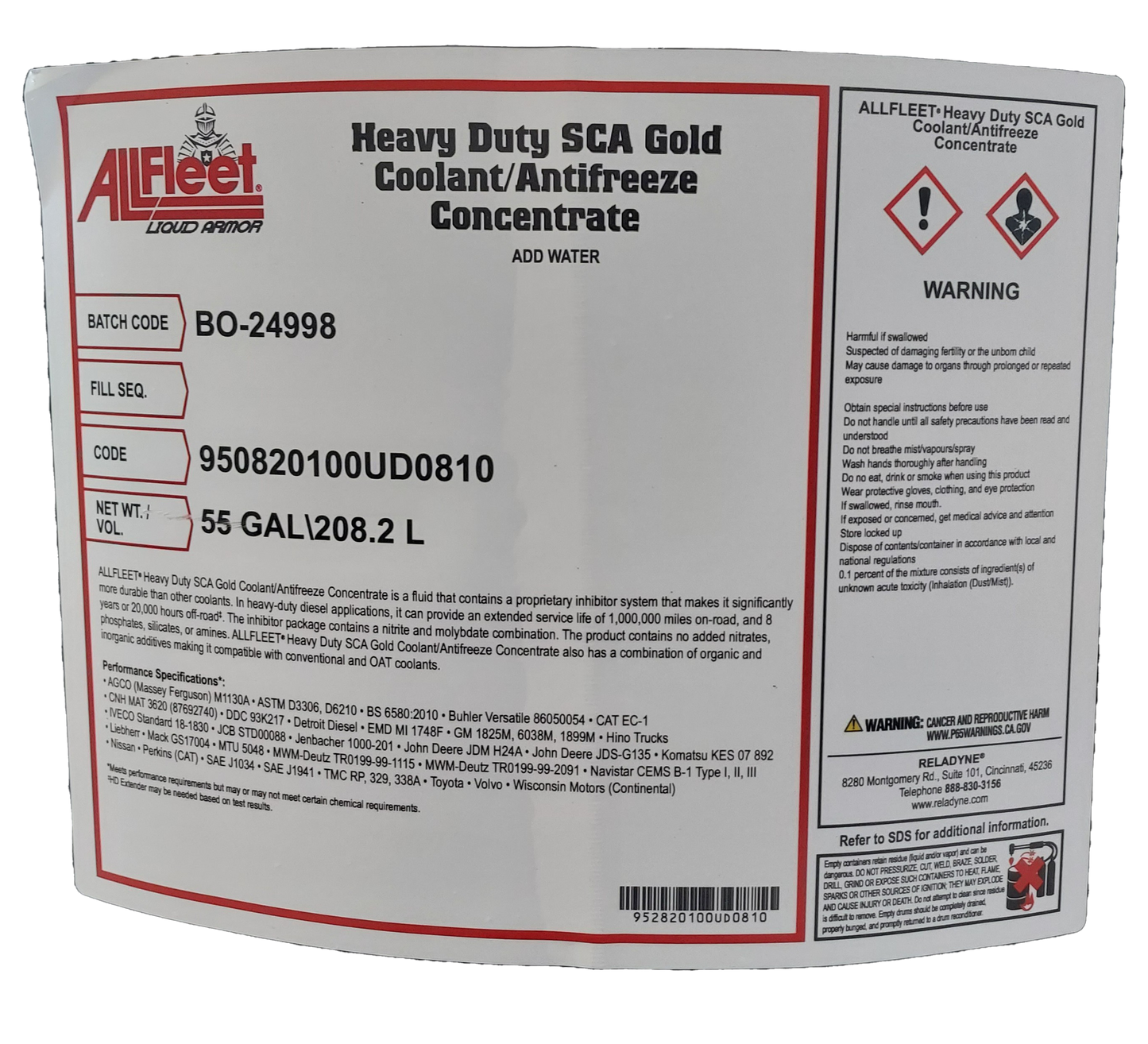Allfleet Gold Heavy Duty Full Strength